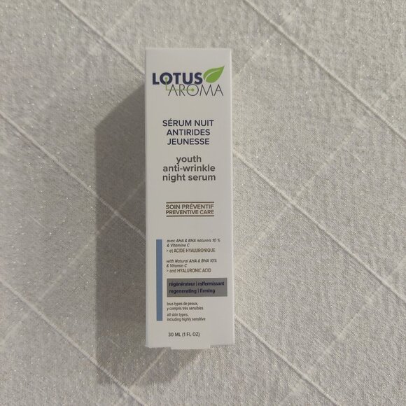 *NIB* LOTUS AROMA Anti-Wrinkle Youth Night Serum - Picture 1 of 3